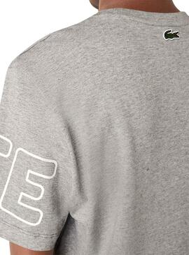 T-Shirt Lacoste Héritage Gris Homme