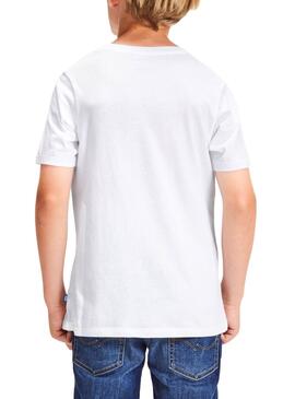T-Shirt Jack and Jones Pocket White Enfante