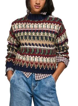 Pull Pepe Jeans Barbara Multicolor pour Femme