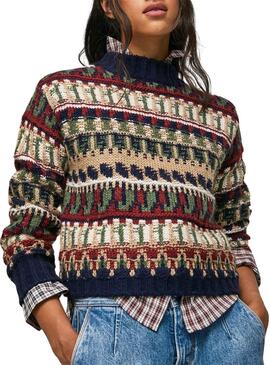 Pull Pepe Jeans Barbara Multicolor pour Femme