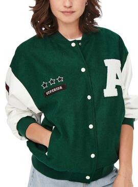 Bomber Only Baby Vert pour Femme