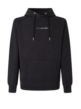 Sweat Pepe Jeans David Basic Noire Homme