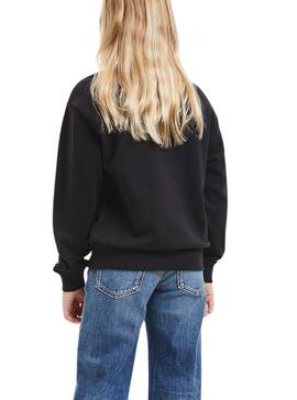 Sweat Logo Calvin Klein Future Noire pour Fille