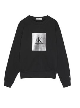 Sweat Logo Calvin Klein Future Noire pour Fille
