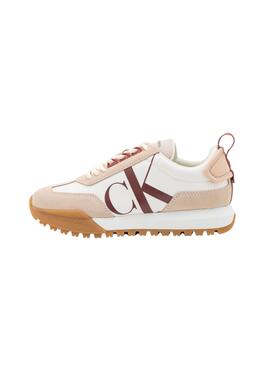 Baskets Calvin Klein New Retro Run Beige