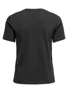 T-Shirt Only Kita Imprimer Papillons Noire Femme