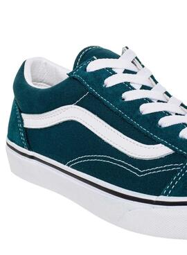 Baskets Vans Old Skool Verts pour Fille et Garçon