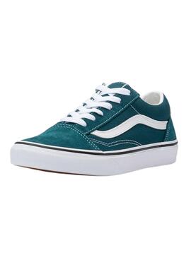 Baskets Vans Old Skool Verts pour Fille et Garçon