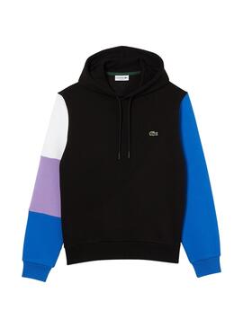 Sweat Lacoste Colorblock Capuche Multicolor