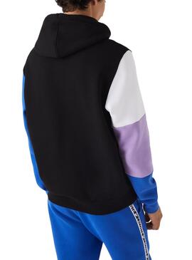 Sweat Lacoste Colorblock Capuche Multicolor
