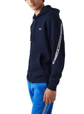 Sweat Lacoste Tapered Active Bleu Marine pour Homme
