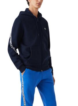 Sweat Lacoste Tapered Active Bleu Marine pour Homme