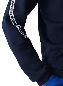 Sweat Lacoste Tapered Active Bleu Marine pour Homme
