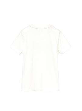T-Shirt Lacoste Logo Blanc Enfante