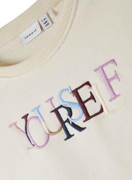 Sweat Name It Naself Beige pour Fille