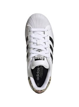 Baskets Adidas Superstar J Blancs pour Fille