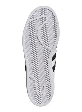 Baskets Adidas Superstar J Blancs pour Fille