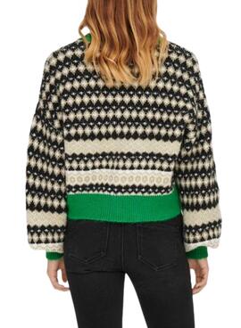 Veste Only Gilet Madea Vert pour Femme