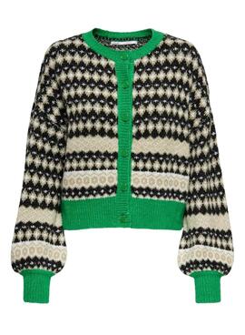 Veste Only Gilet Madea Vert pour Femme