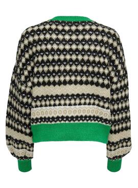 Veste Only Gilet Madea Vert pour Femme