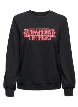 Sweat Only Stranger Things Noire pour Femme