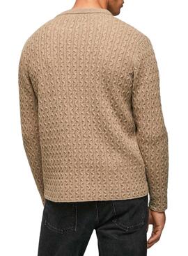 Pull Pepe Jeans New Jules Beige pour Homme
