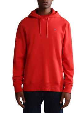 Sweat Napapijri Balis Rouge pour Homme