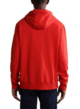 Sweat Napapijri Balis Rouge pour Homme