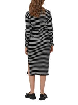 Robe Vila Balu Bodycon Rayures Noire pour Femme
