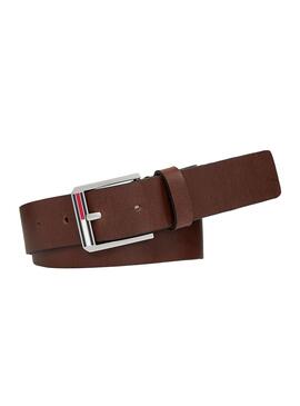 Ceinture Tommy Jeans Essential brun pour Homme