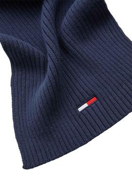Echarpe Tommy Jeans Core Flag Bleu marine pour Homme