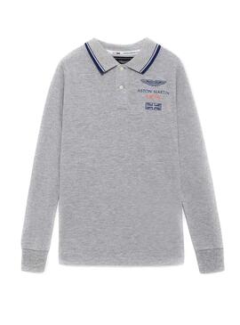 Polo Hackett LS AMR Gris