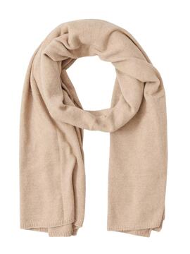Écharpe Pieces Debbie Long Beige pour Femme