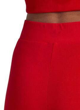 Leggings Adidas Trefoil Rouges pour Femme