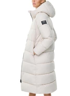 Veste Ecoalf Lenox Long Blanc pour Femme