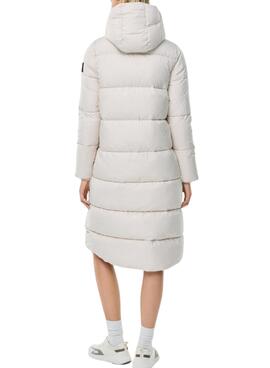 Veste Ecoalf Lenox Long Blanc pour Femme