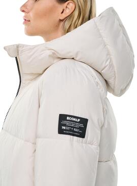 Veste Ecoalf Lenox Long Blanc pour Femme