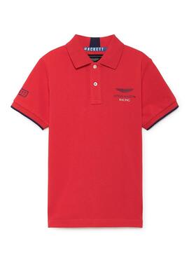 Polo Hackett AMR Solid Rouge 