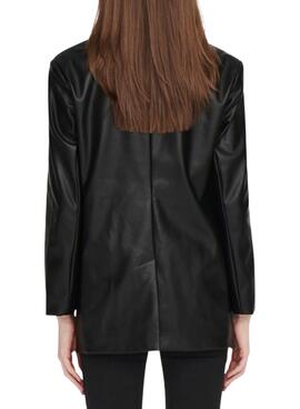 Blazer Only Lana Similicuir pour Femme Noire