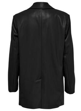 Blazer Only Lana Similicuir pour Femme Noire