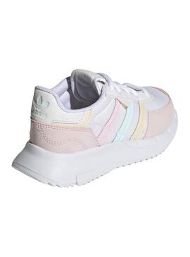 Baskets Adidas Retropy F2 pour Fille Blanc