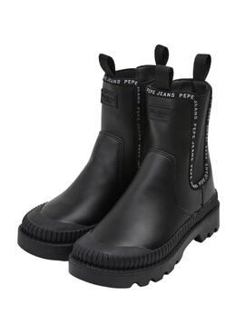Bottine Pepe Jeans Gum Chealse pour Femme Noires
