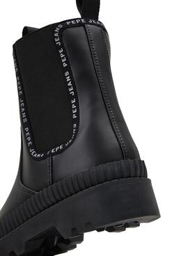 Bottine Pepe Jeans Gum Chealse pour Femme Noires