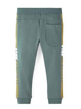 Pantalon de Survêtement Name It Vamilton Garçon Vert