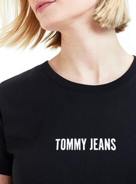 T-Shirt Tommy Jeans Stay Wild Black Femme