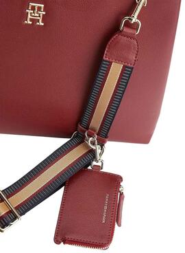 Sac à main Tommy Hilfiger Life Satchel pour Femme Rouge