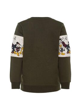 Sweat Name It Mickey Olaf Vert Enfante