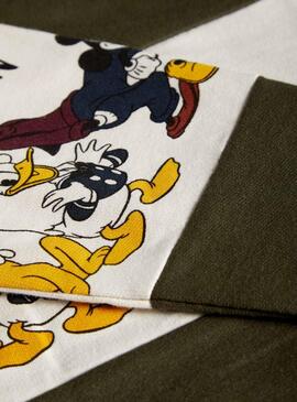 Sweat Name It Mickey Olaf Vert Enfante