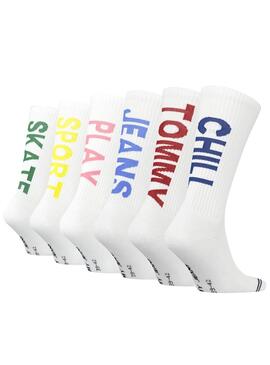 Pack 3 Chaussettes Tommy Hilfiger Logo Femme Homme