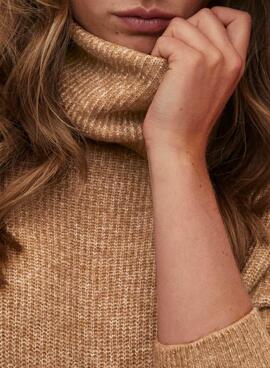 Pull Vila Vicilia Long Femme Camel